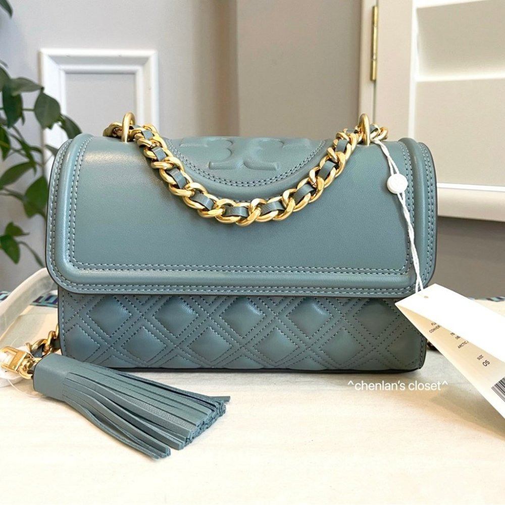 🔥 NeW! Tory Burch Fleming Small Convertible Shoulder Bag - Picture 6 of 17